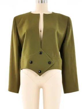 1970's Pierre Cardin Cropped Wool Jacket