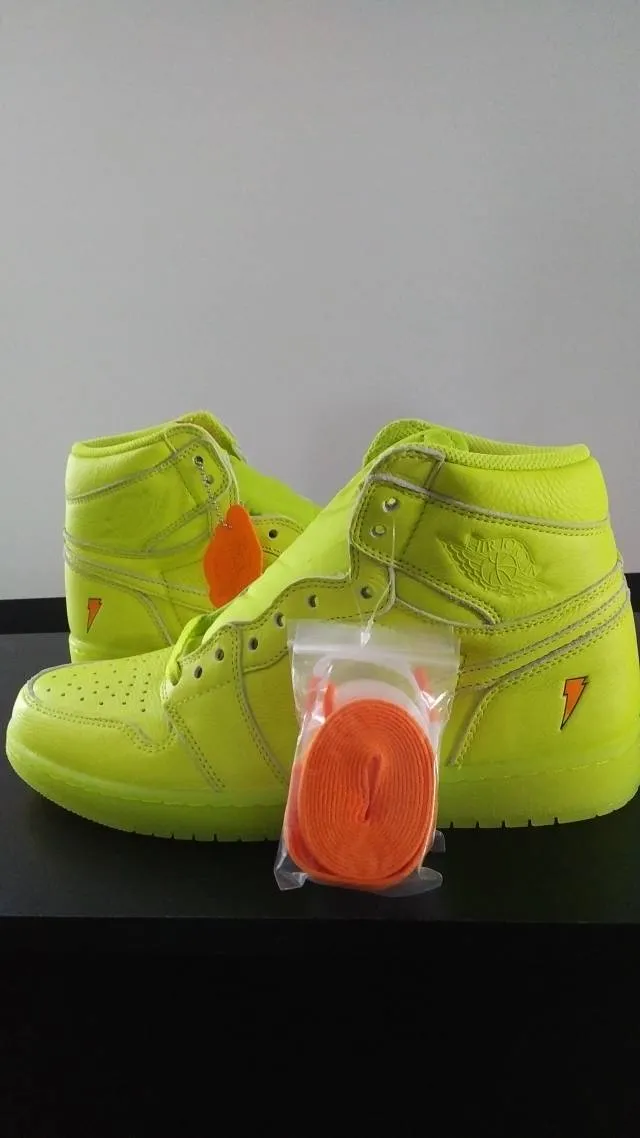 2017 Nike Air Jordan Retro 1 HI OG Gatorade Lemon Lime