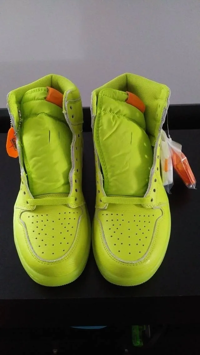 2017 Nike Air Jordan Retro 1 HI OG Gatorade Lemon Lime