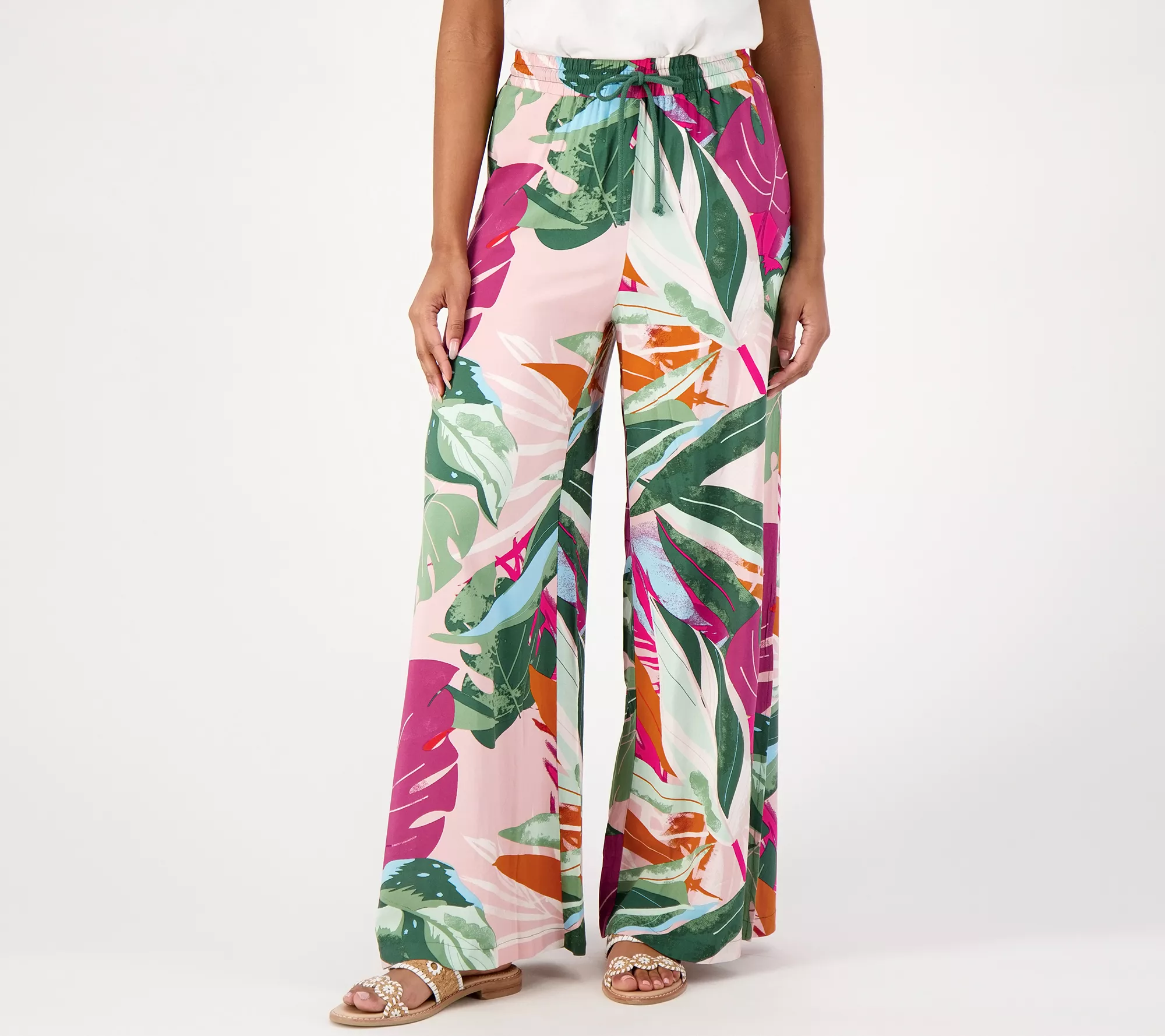 "As Is" Peace Love World Regular Wide Leg Woven Pants