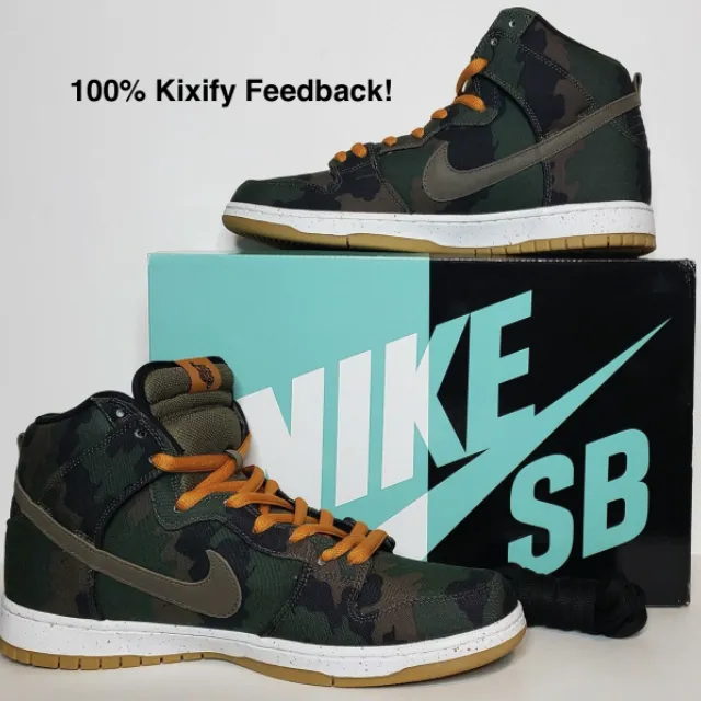 510 skateboarding x nike sb dunk high - camo