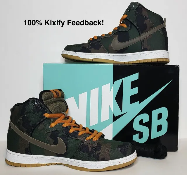 510 skateboarding x nike sb dunk high - camo