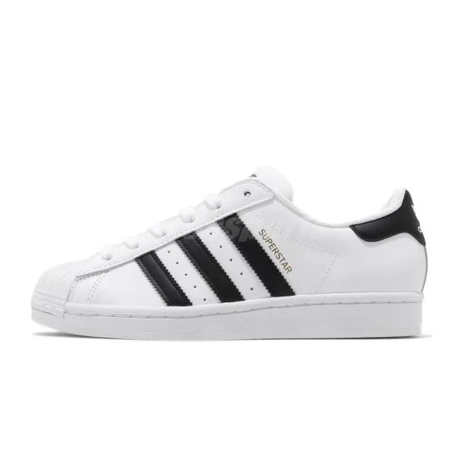 adidas Originals Superstar White Black Gold Men Women Un...