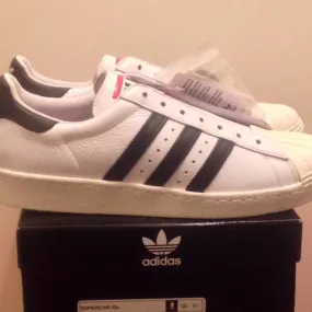 ADIDAS RUN DMC Superstar 80s No Lace US 9.5 anniversary 25th