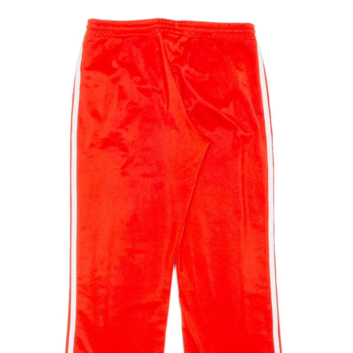 ADIDAS Womens Track Pants Red Wide-Leg L W30 L30