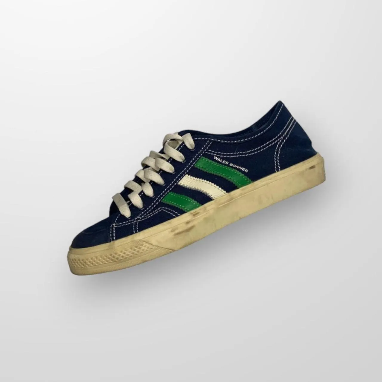 Adidas x Wales Bonner Nizza Lo Trainers In Navy & Green