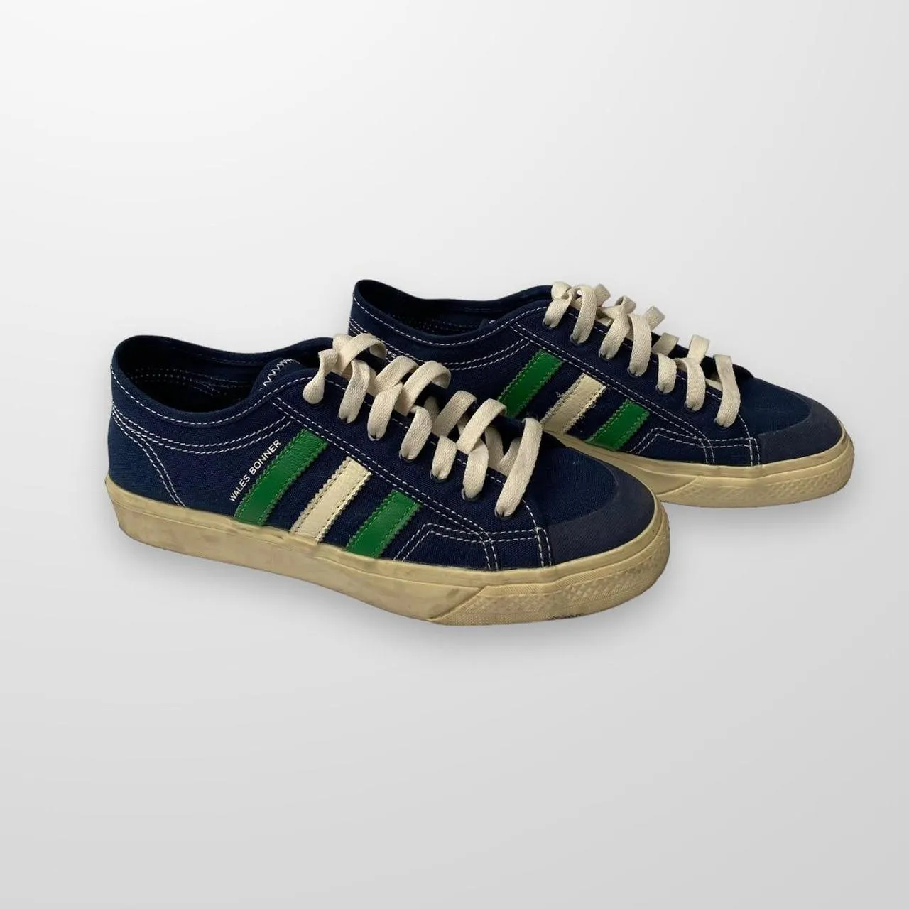 Adidas x Wales Bonner Nizza Lo Trainers In Navy & Green