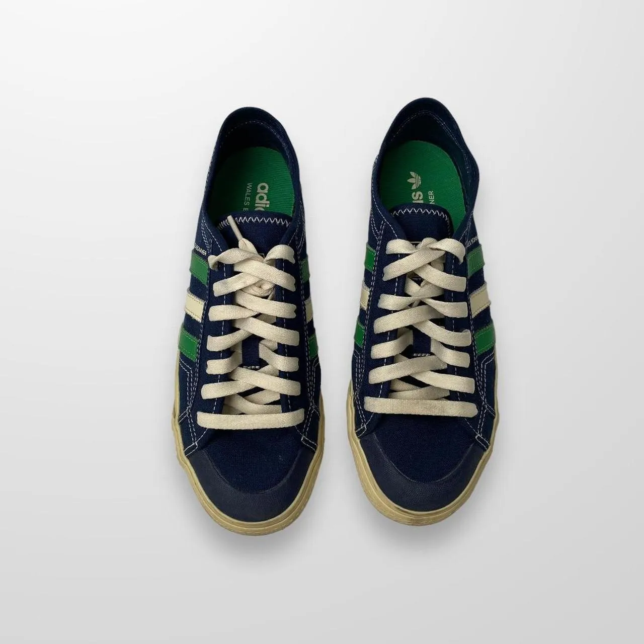 Adidas x Wales Bonner Nizza Lo Trainers In Navy & Green