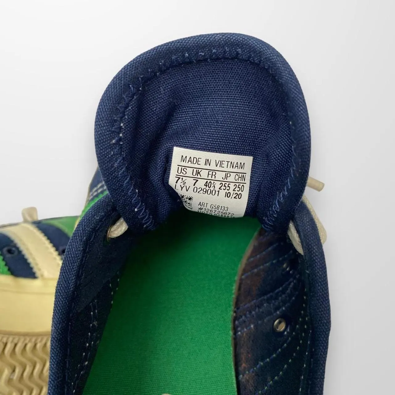 Adidas x Wales Bonner Nizza Lo Trainers In Navy & Green