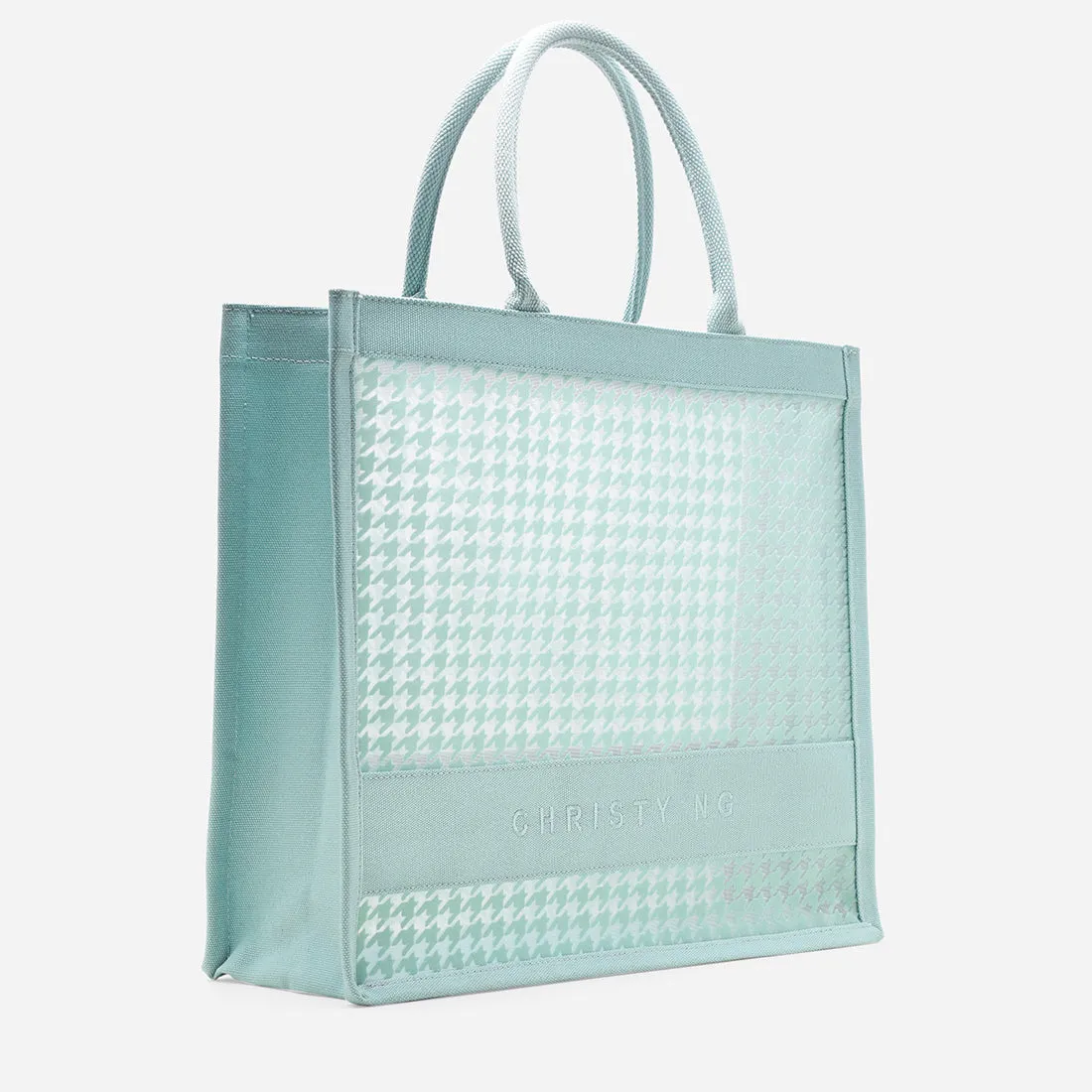 Alyssa Houndstooth Tote Bag