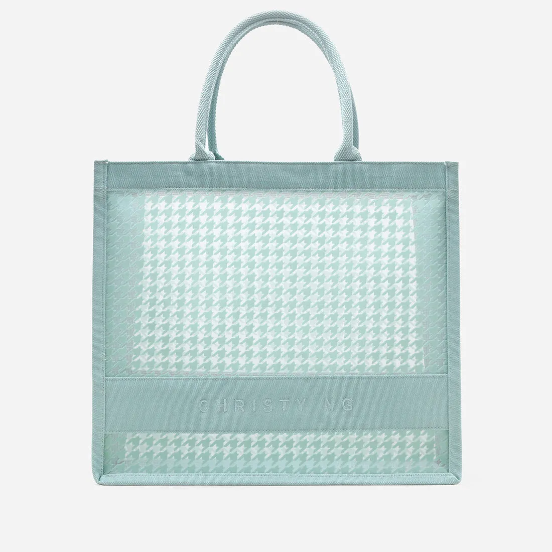 Alyssa Houndstooth Tote Bag