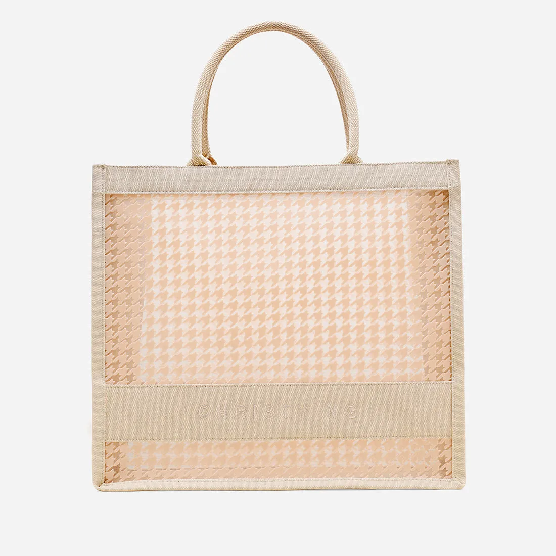 Alyssa Houndstooth Tote Bag