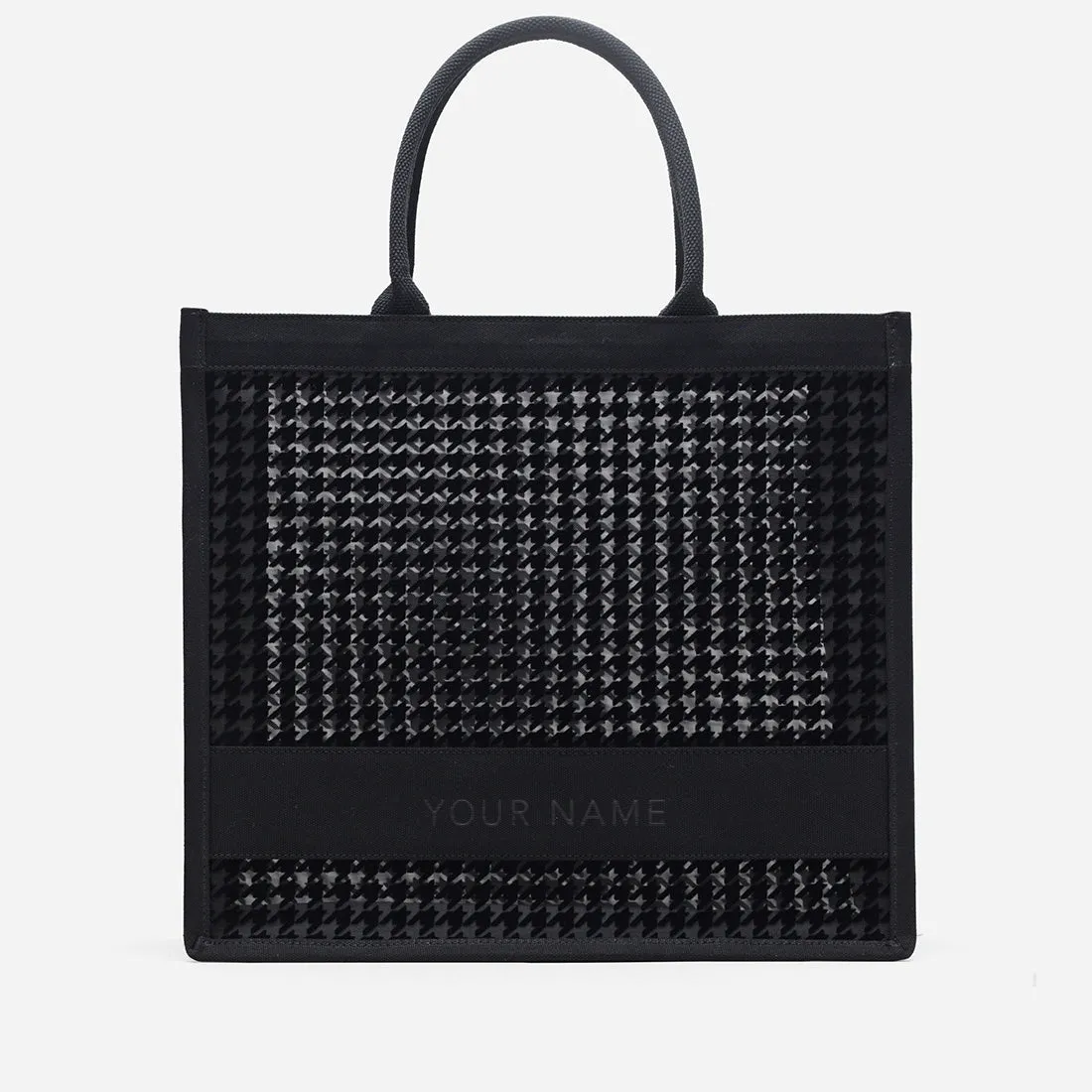 Alyssa Houndstooth Tote Bag