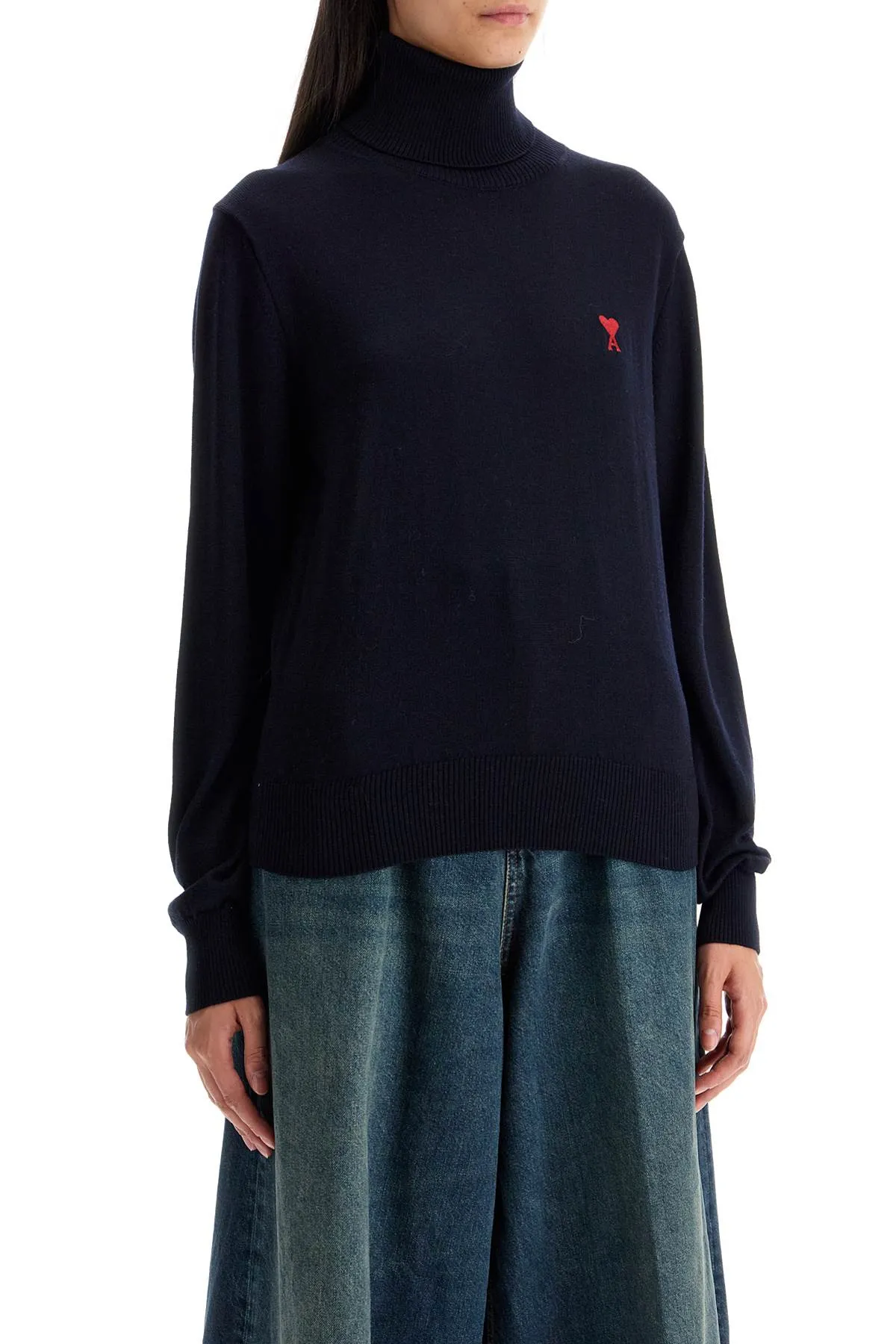 Ami Alexandre Matiussi    Ami Alexandre Matiussi High Neck Pullover With Embroidery