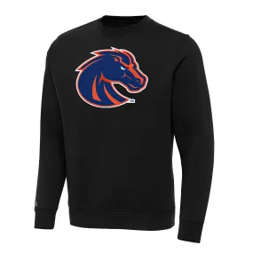 Antigua Boise State Broncos Black Big & Tall Victory Pullover Sweatshirt