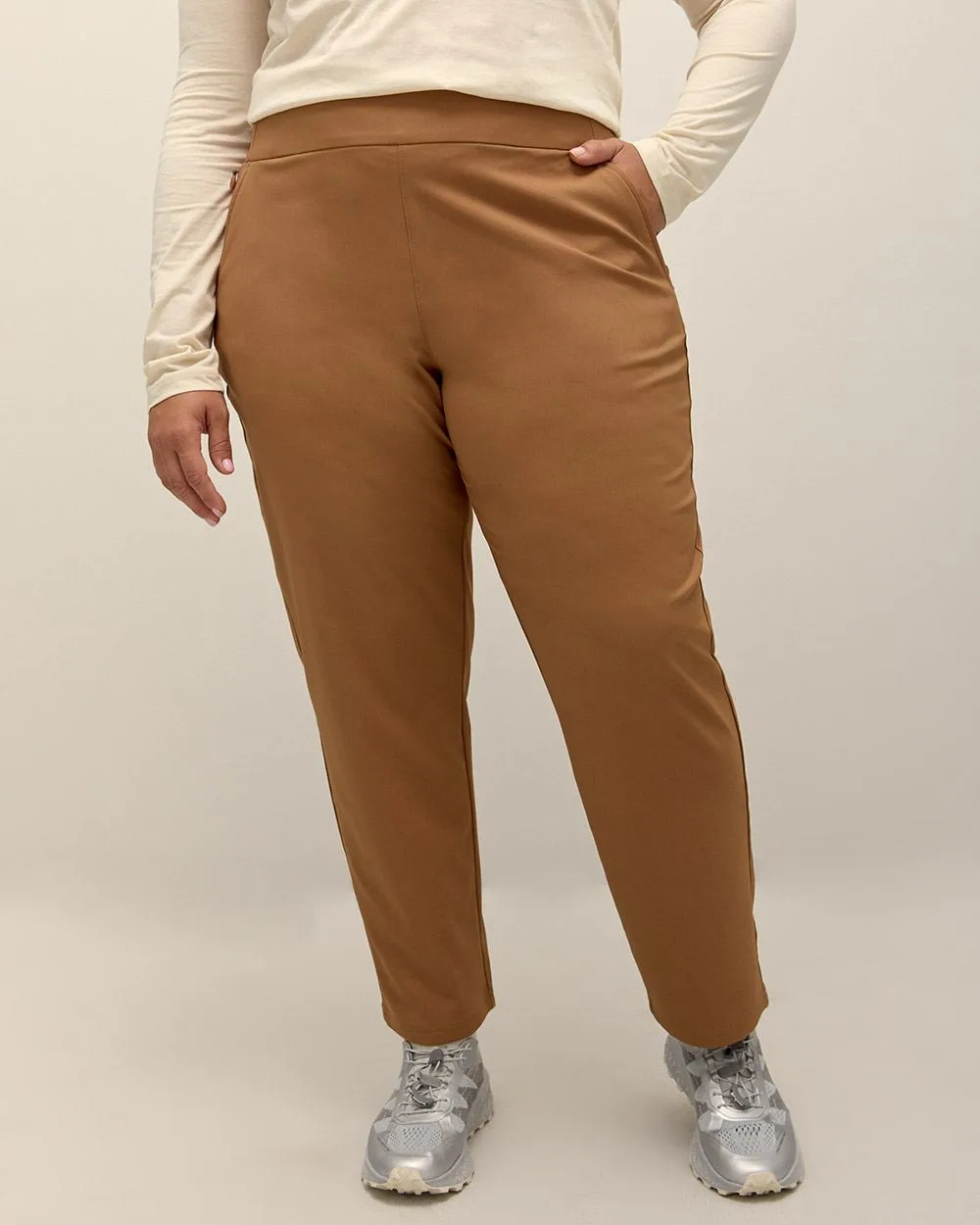 Anytime Coloured Pull-On Slim Pant - Columbia