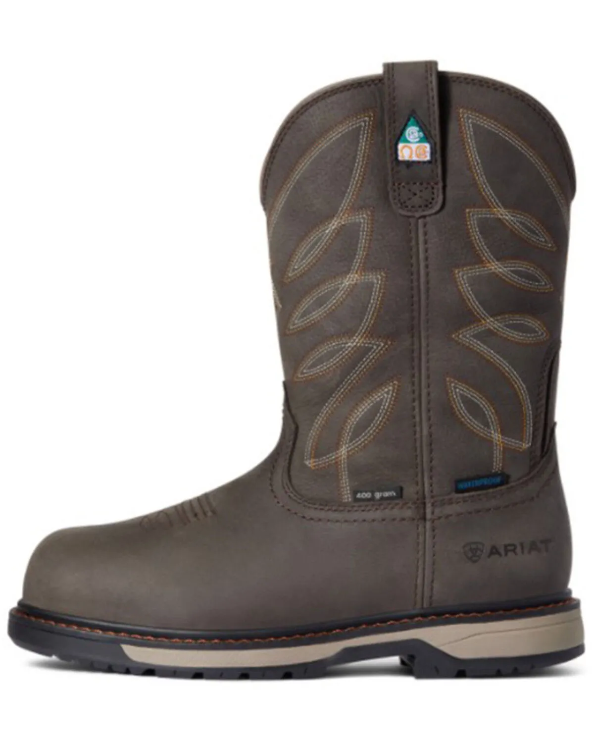 Ariat Women's Dark Storm Riveter Pull On H20 400G CSA Glacier Grip Work Boot - Composite Toe