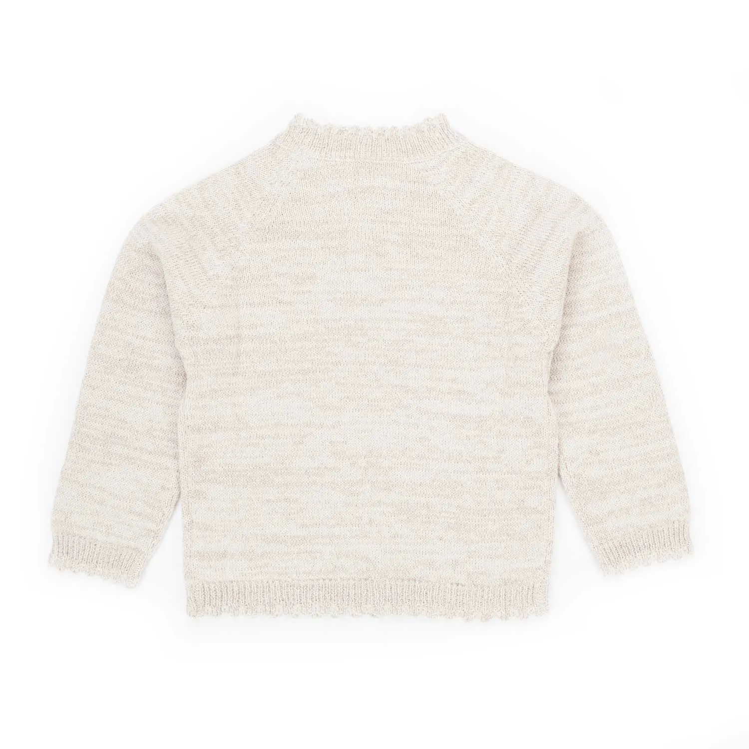 Babe & Tess Beige Pullover For Little Girl