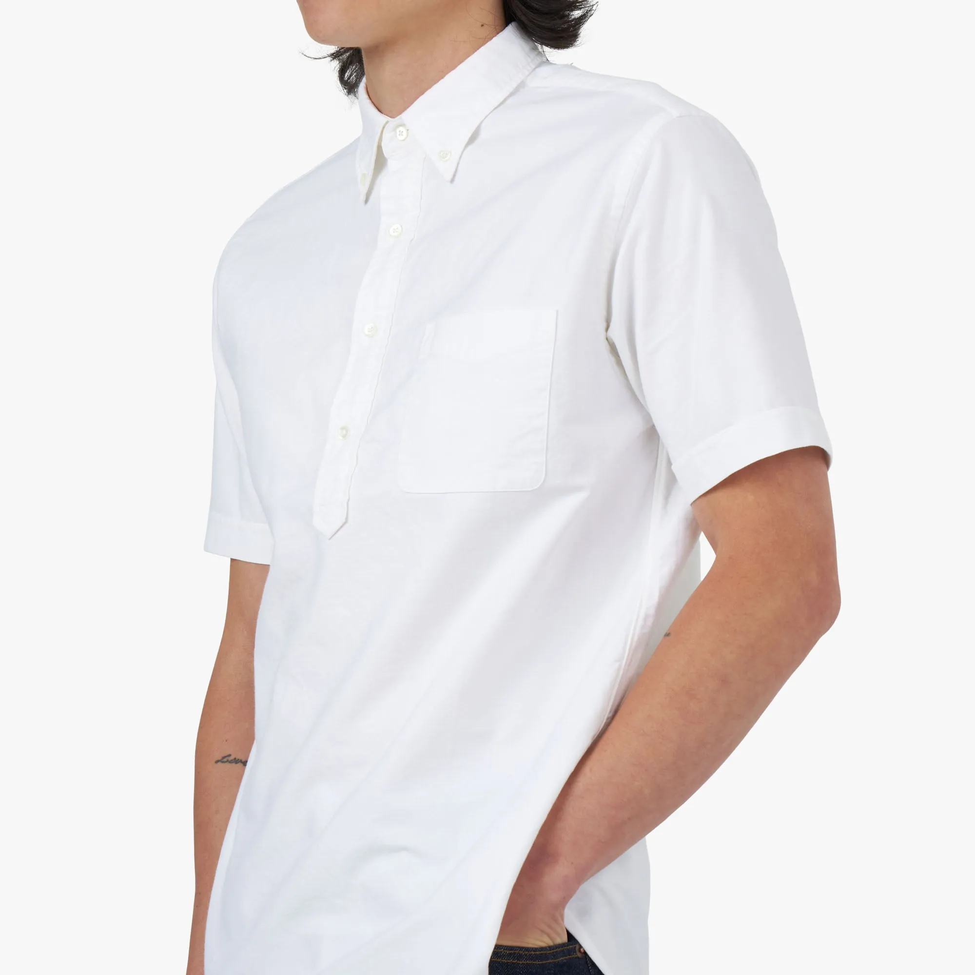 BEAMS PLUS B.D. Pullover Short Sleeve / Oxford White