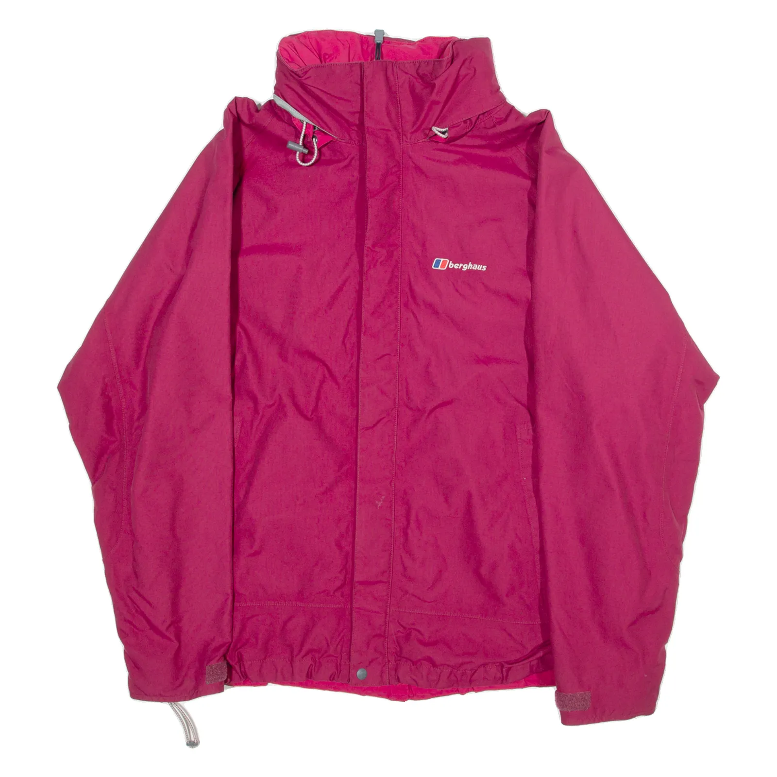 BERGHAUS Mesh Lined Womens Rain Jacket Pink Nylon UK 16