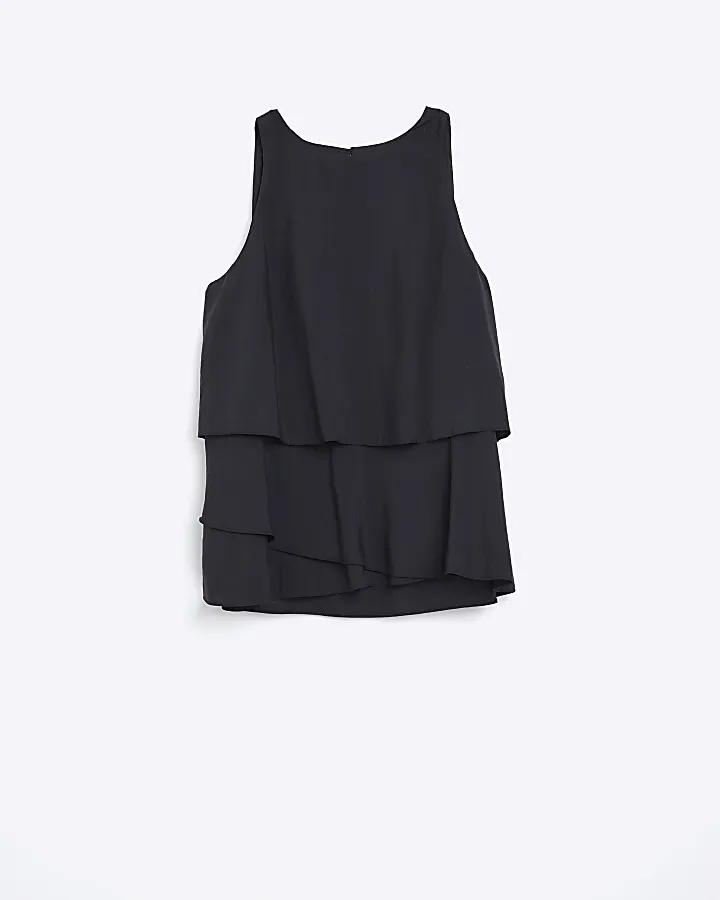 Black Sleeveless Cami Top