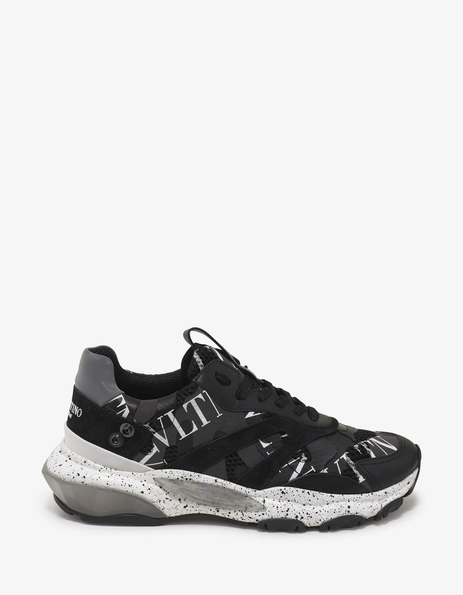 Black VLTN Camo Bounce Trainers with Attachment