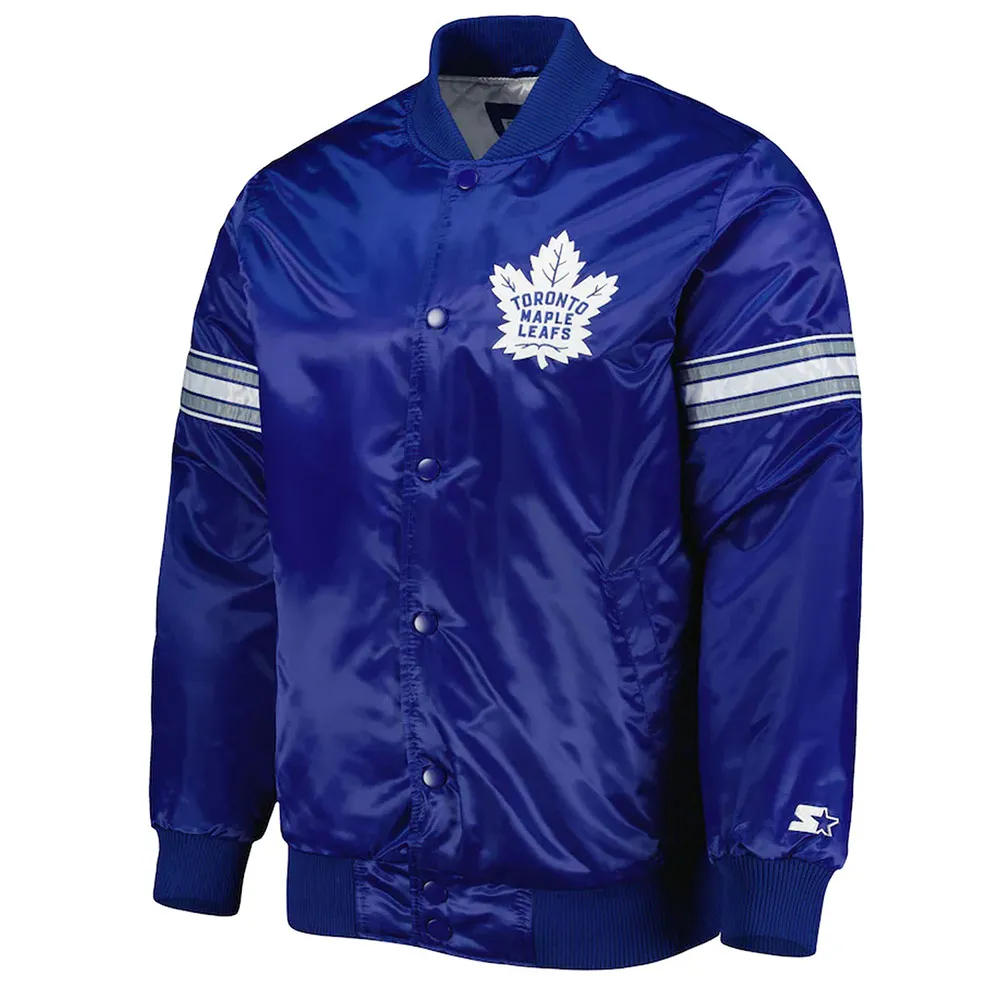 Blue Toronto Maple Leafs Pick & Roll Satin Jacket