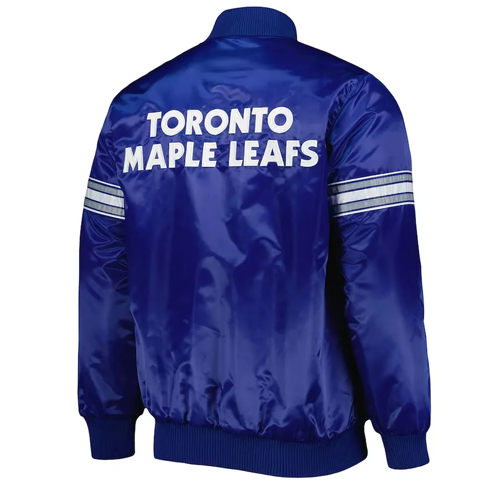 Blue Toronto Maple Leafs Pick & Roll Satin Jacket