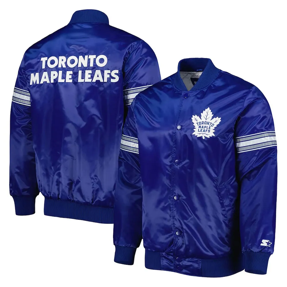 Blue Toronto Maple Leafs Pick & Roll Satin Jacket