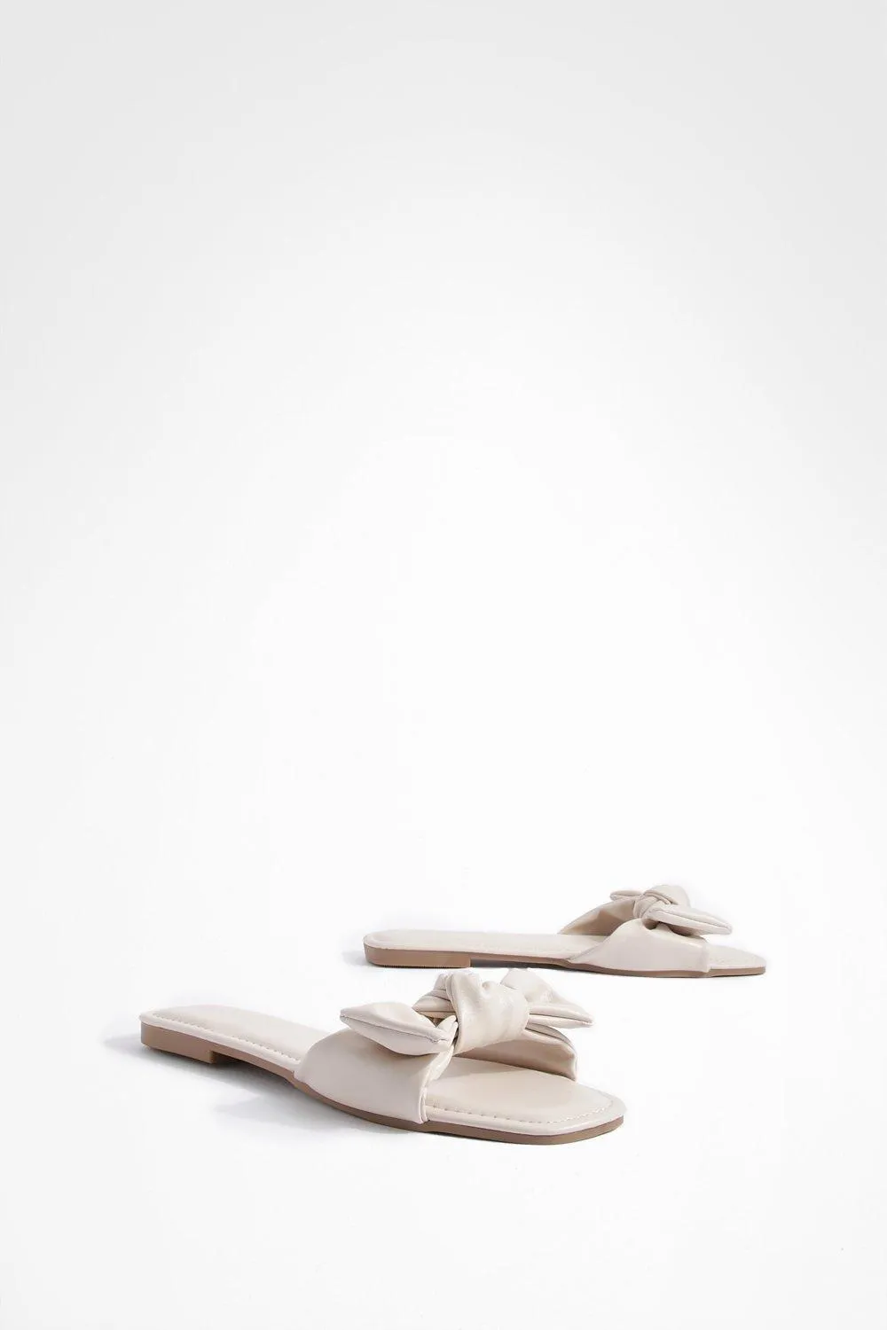 Bow Detail Mule Sandals