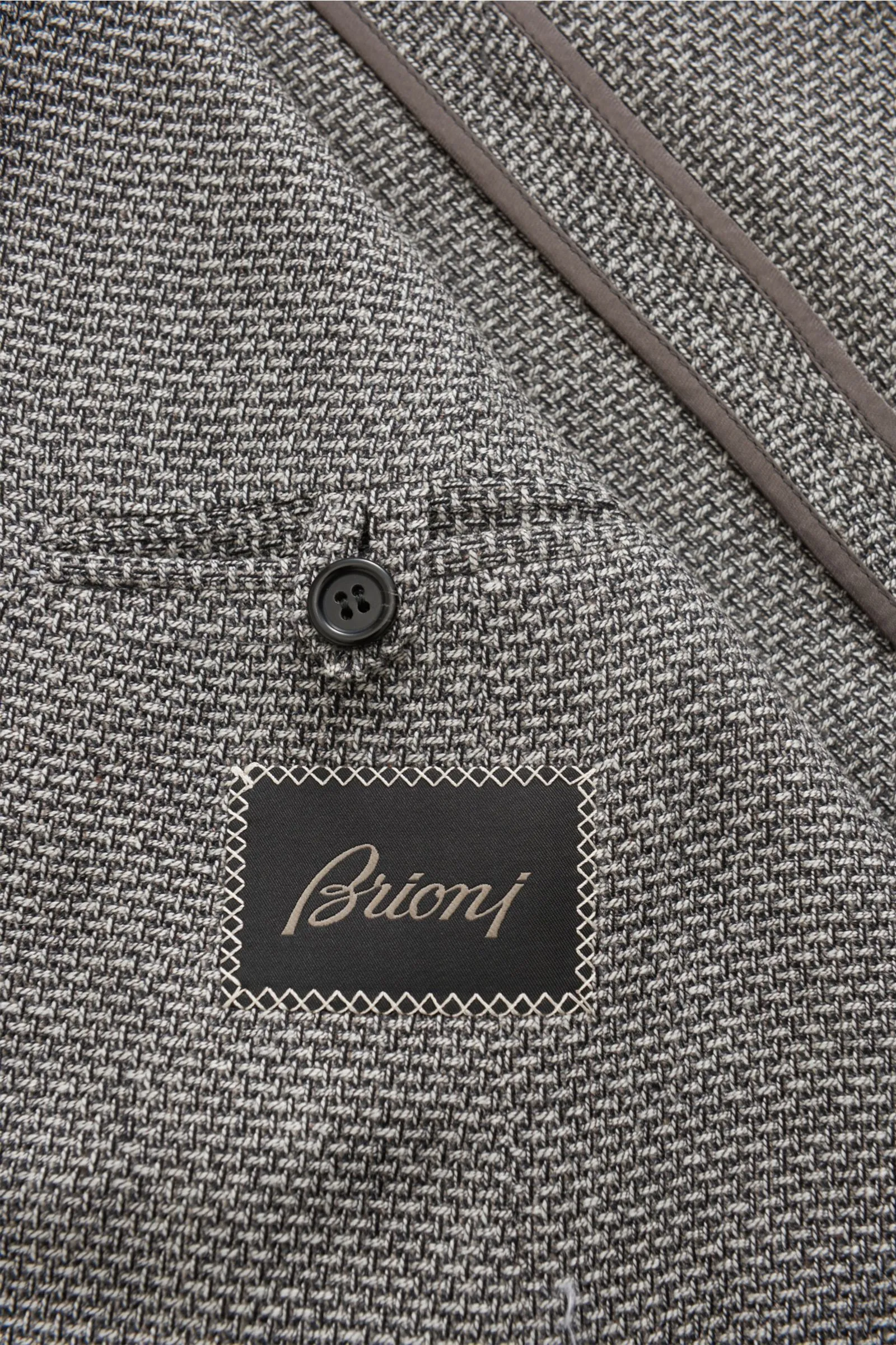 BRIONI cashmere jacket 'Plume' grey/off-white