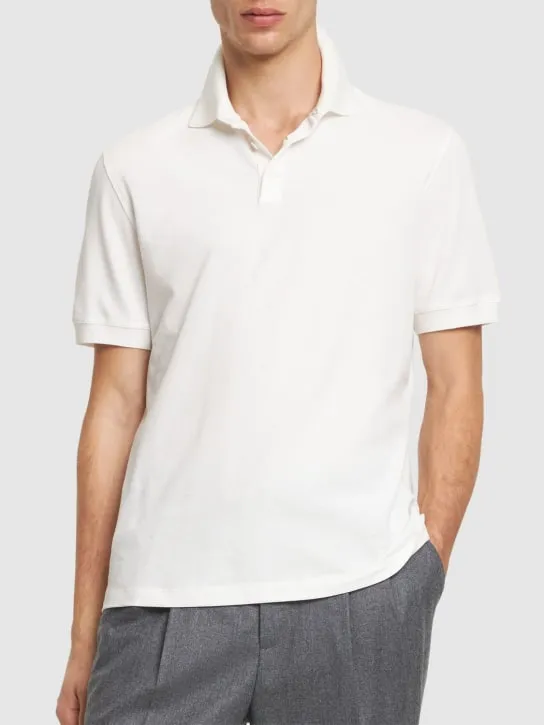 Brunello Cucinelli   Cotton piquet polo 