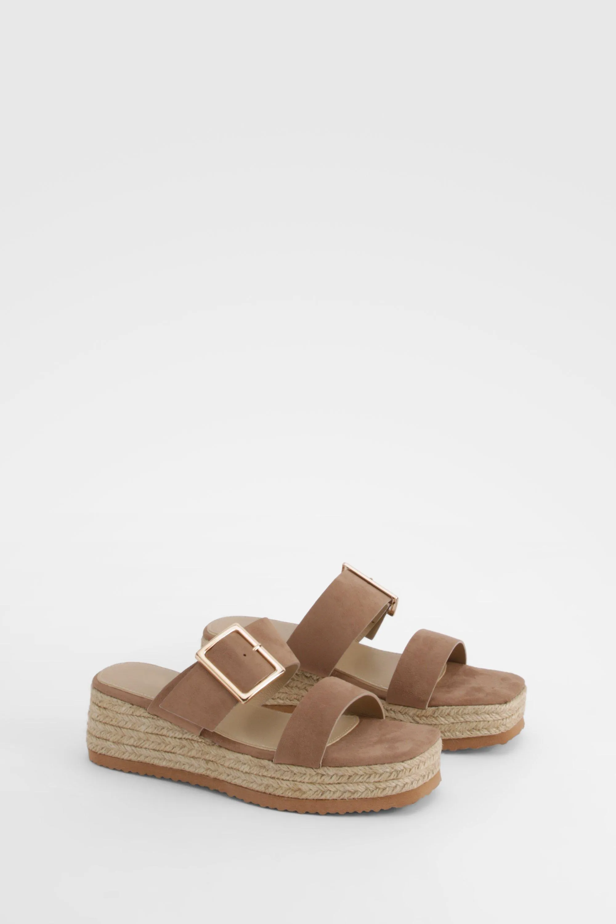 Buckle Strap Flatform Sandals