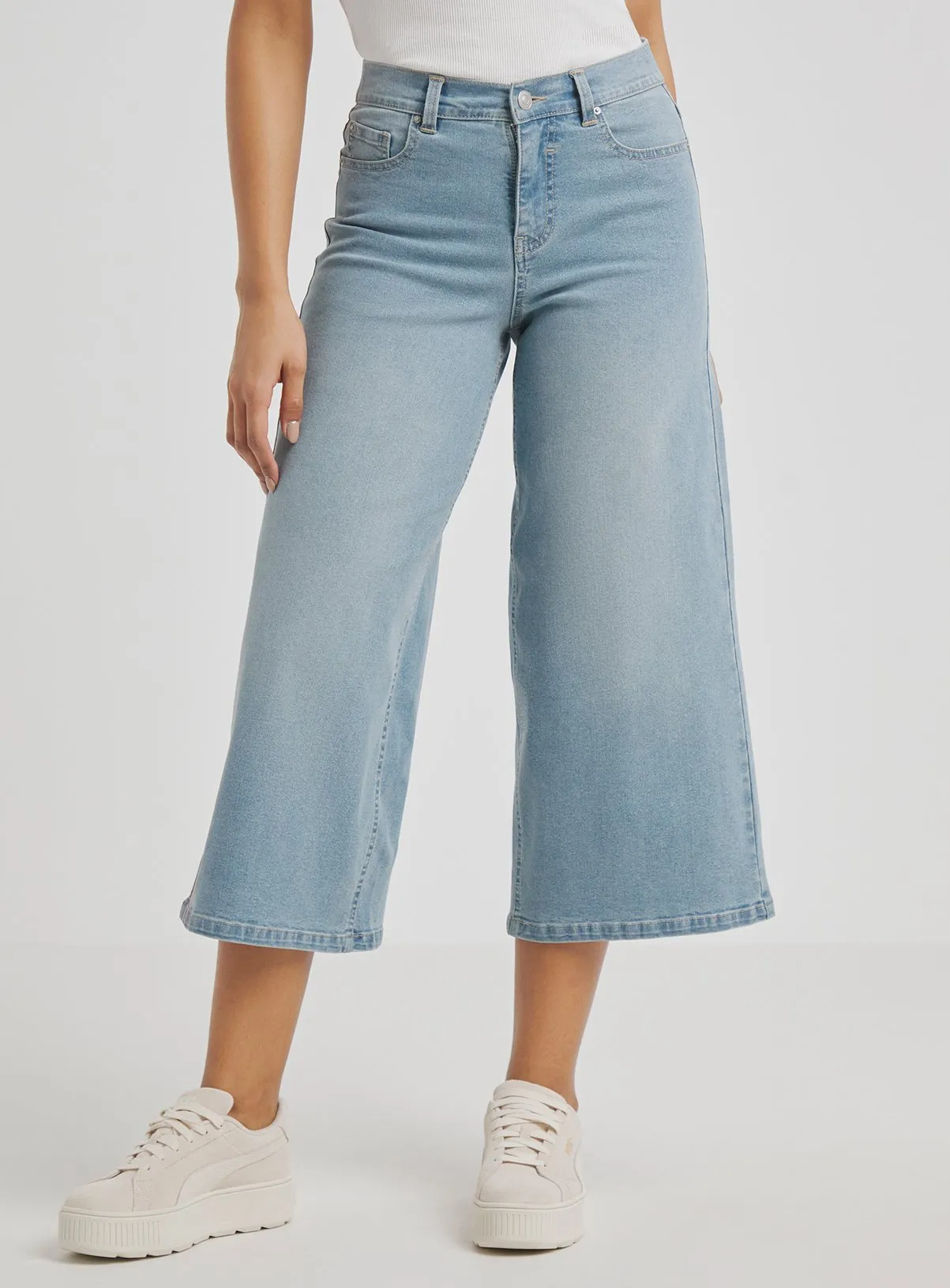 Buy SIMPLY BE 24/7 Cropped Wide Leg Jean 22 | Jeans | Tu