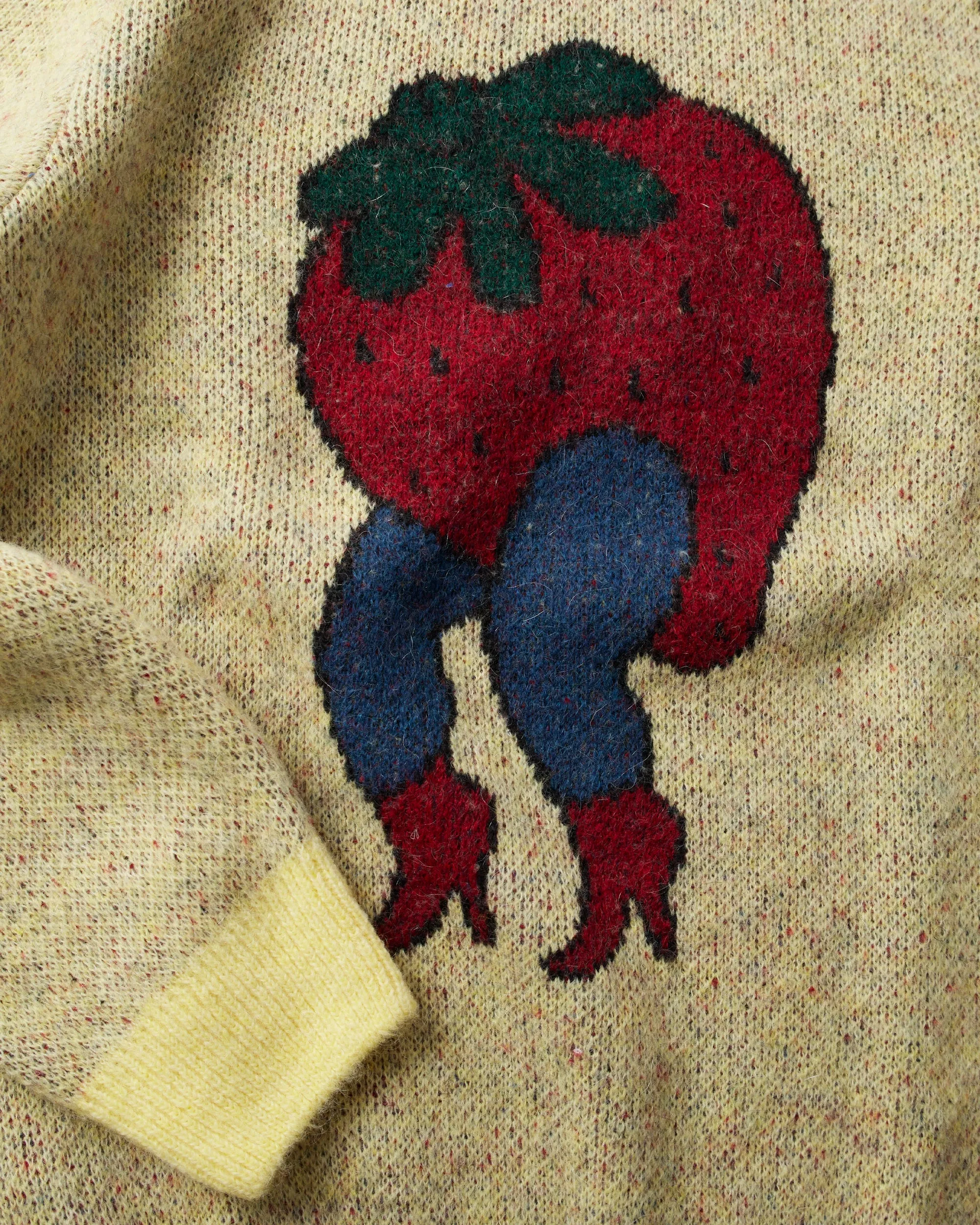 byParra Stupid Strawberry Knitted Pullover