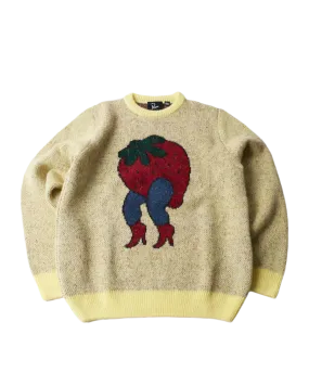 byParra Stupid Strawberry Knitted Pullover