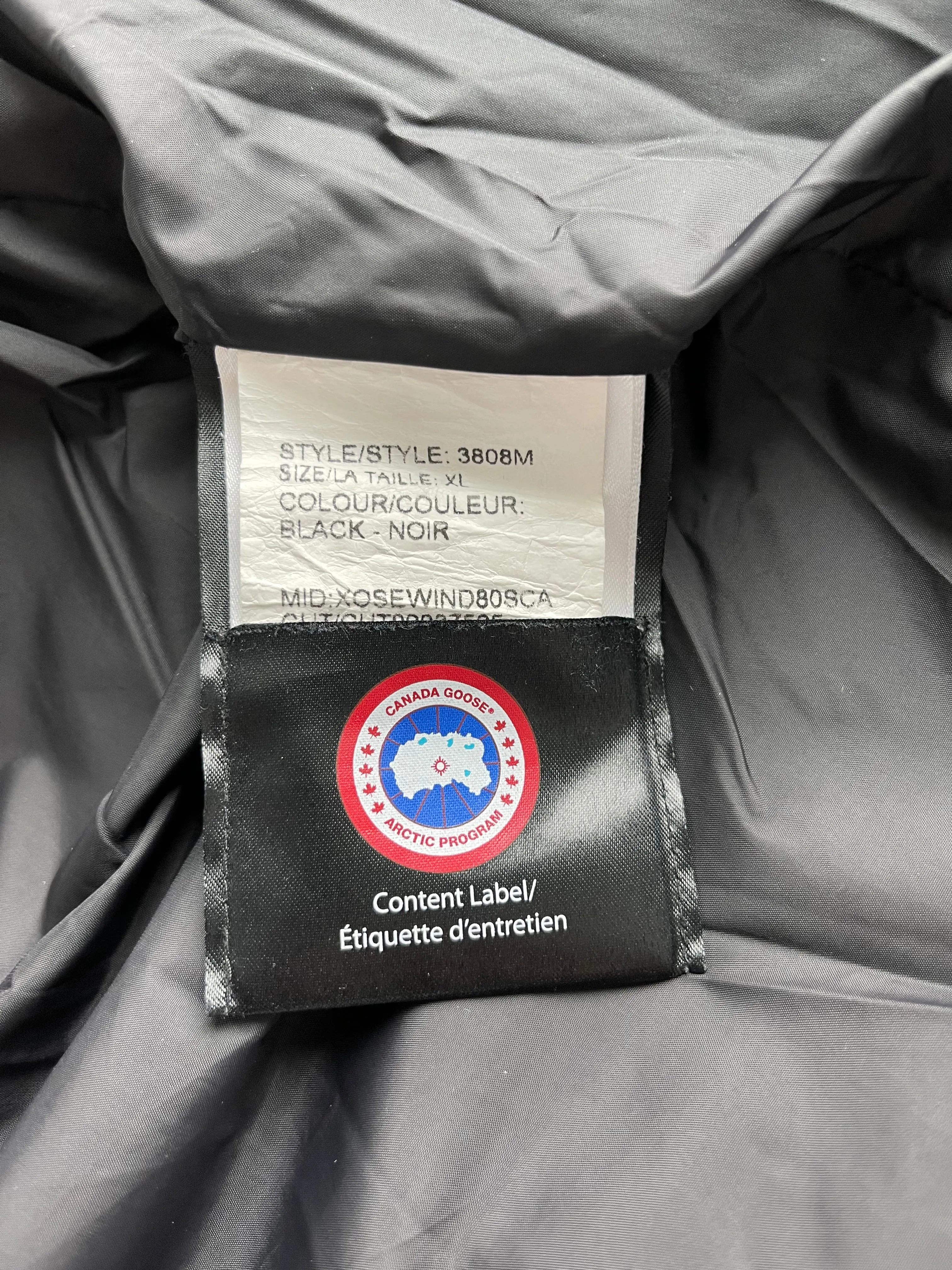 Canada Goose Black Wyndham Men's Jacket