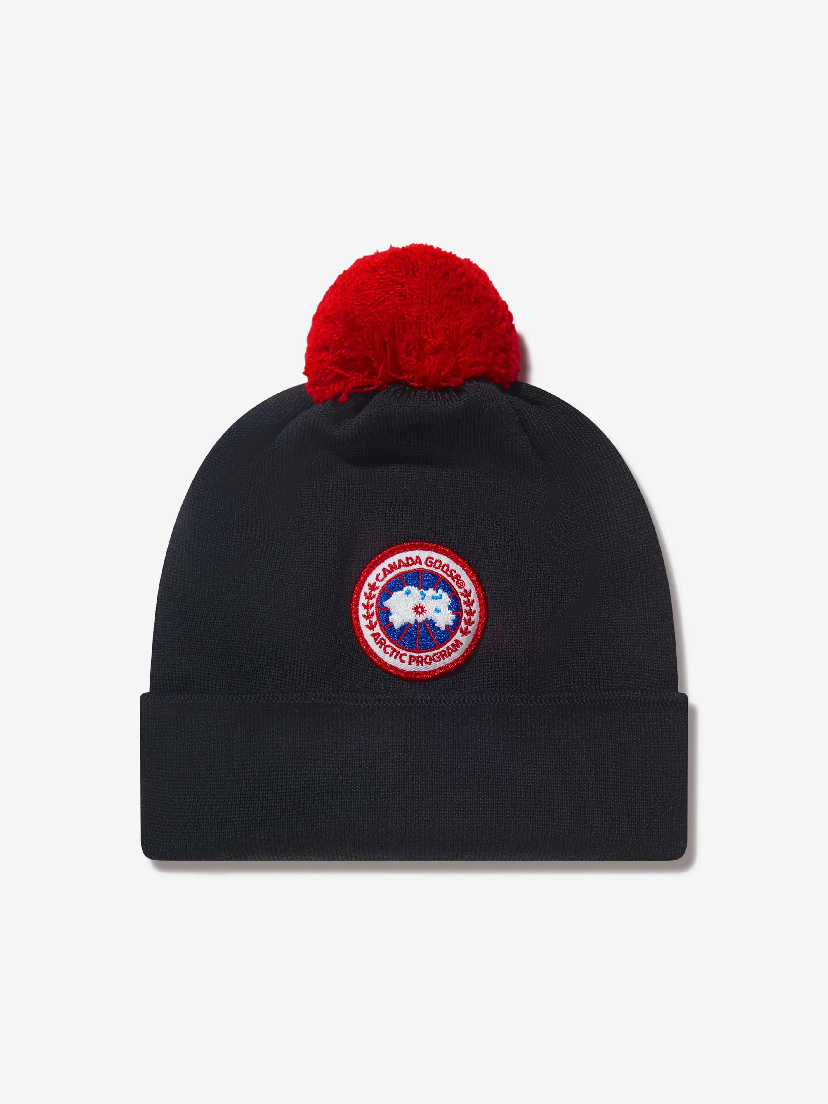 Canada Goose Kids Wool Pom Pom Hat