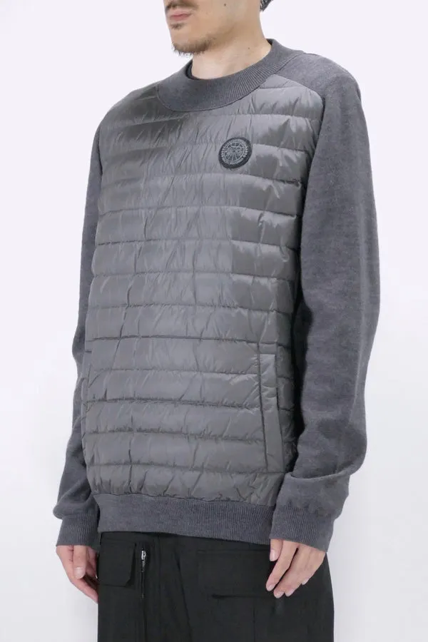 Canada Goose Mens Knit Hybridge Pullover Reversible Iron Grey