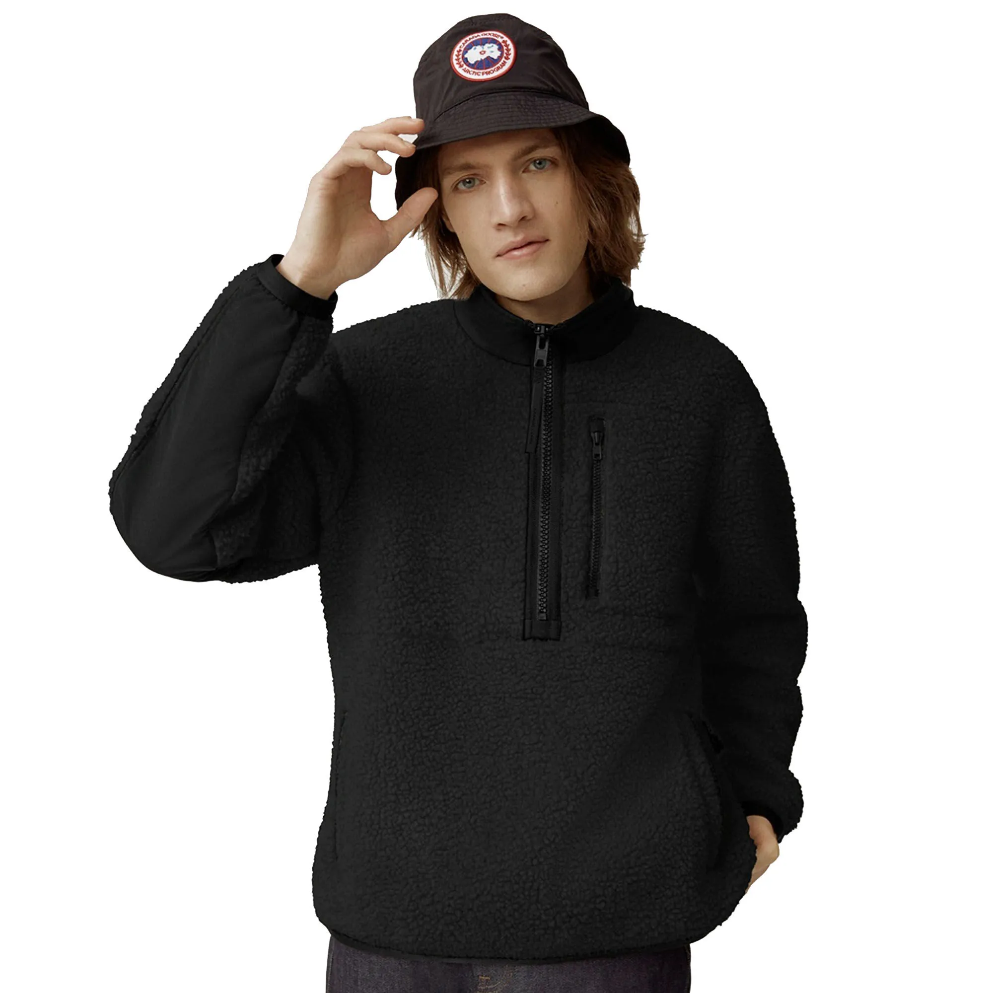 Canada Goose Men's Renfrew Kind High Pile Fleece Long-Sleeve Pullover