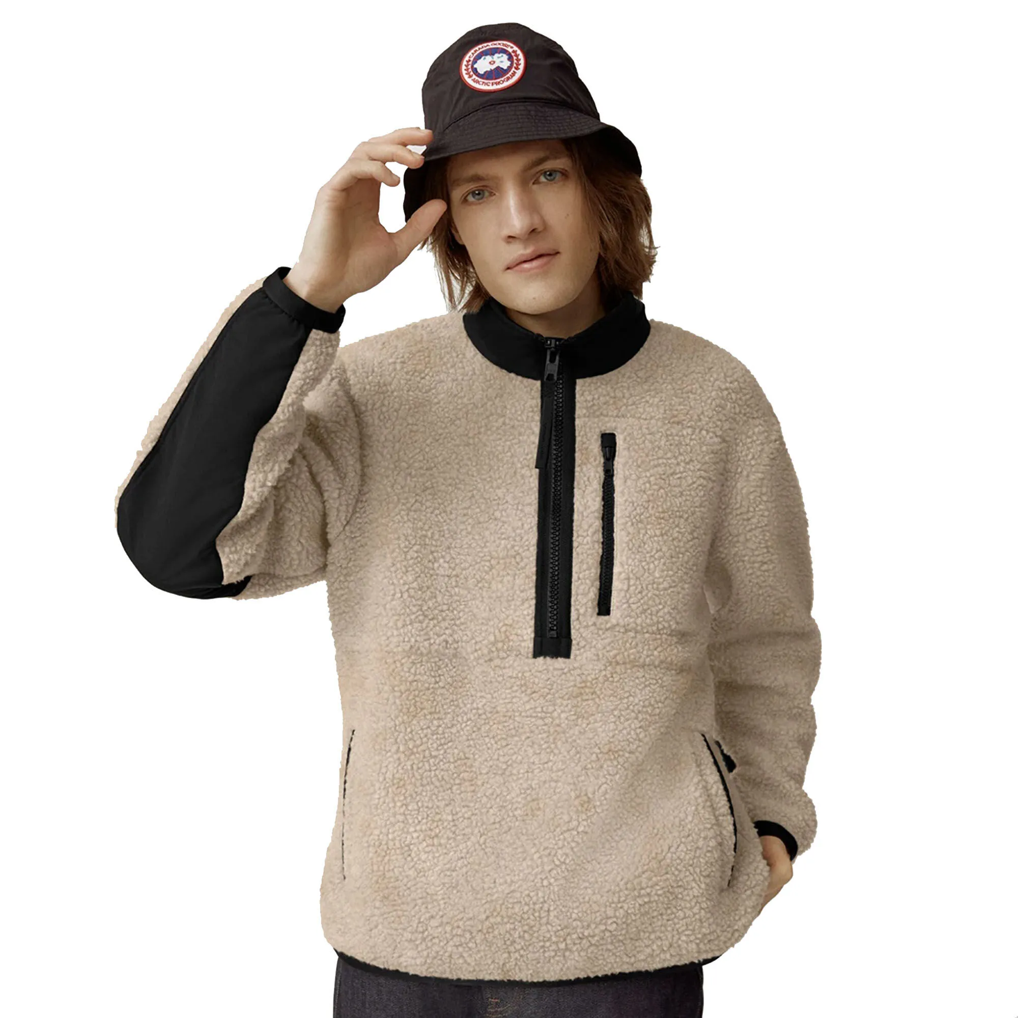 Canada Goose Men's Renfrew Kind High Pile Fleece Long-Sleeve Pullover