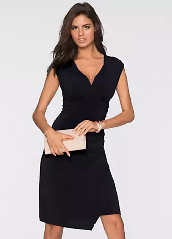 Cap Sleeve Wrap Dress by bonprix | Look Again