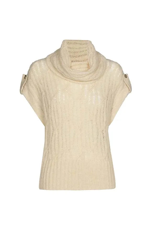 Caroline Biss CREAM TANK TOP PULLOVER