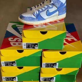 Carpet company x nike sb dunk high royal pulse