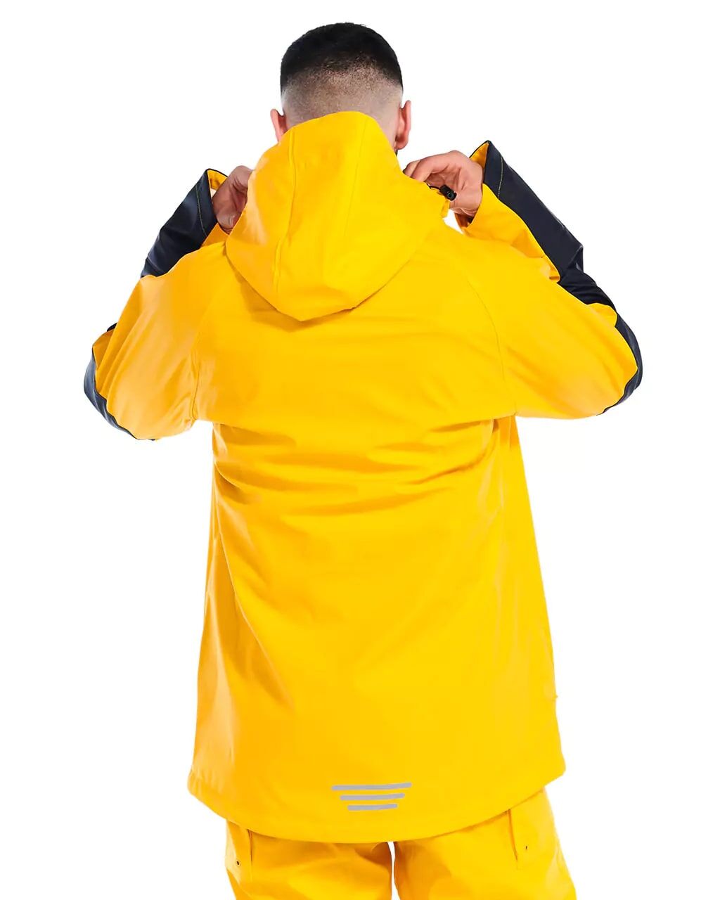 CAT Men's Longshore Waterproof Rain Jacket in Yellow