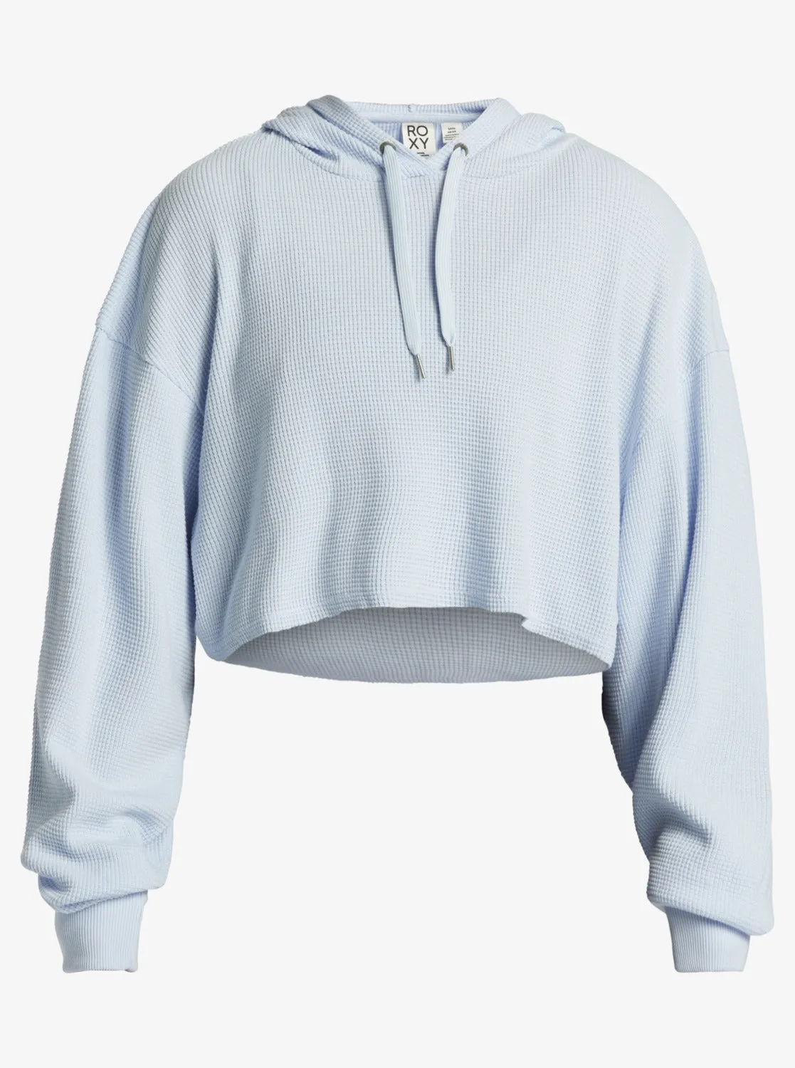 Chloe Kim Off Duty Crop Hoodie - Halogen Blue