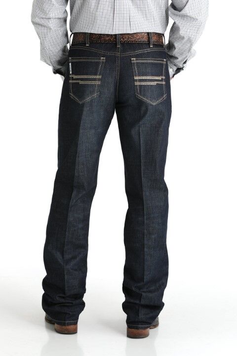 Cinch Men's Relaxed Fit White Label Jeans in Dark Stonewash