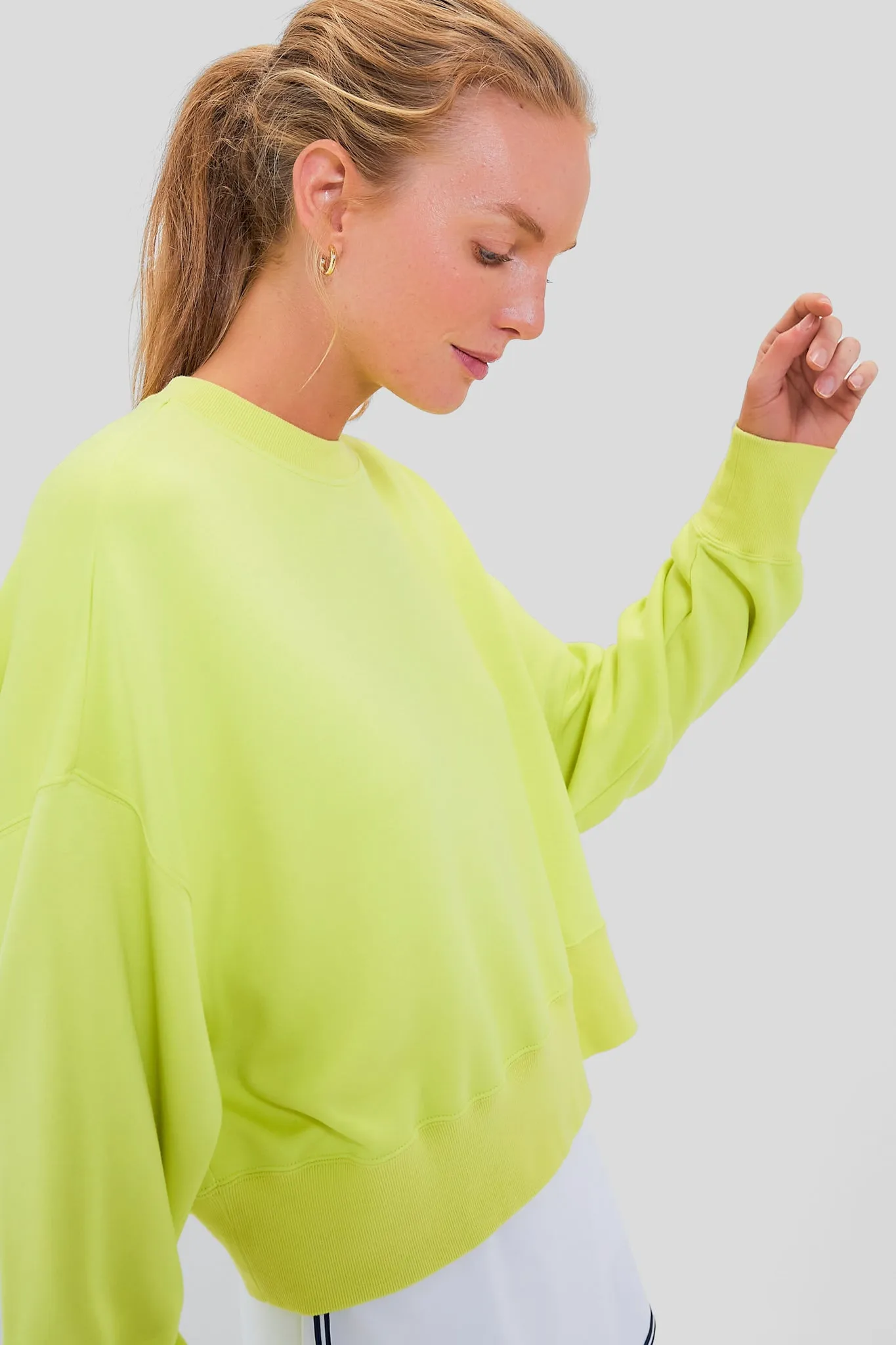 Citron Cropped Oliver Pullover