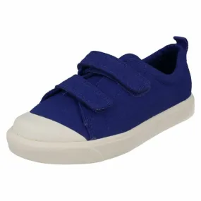 Clarks CITY FLARE LO BRIGHT BLUE CANVAS