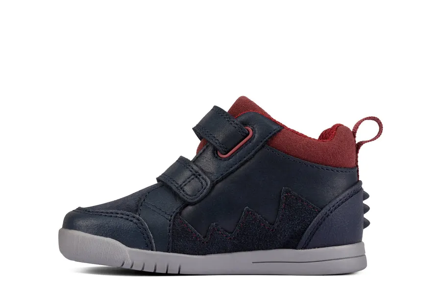 Clarks Rex Park T Navy leather